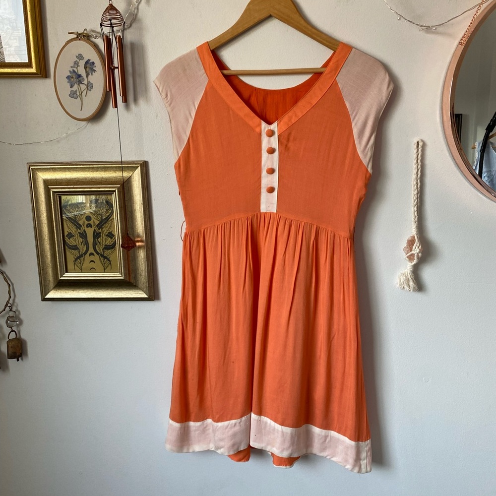 Retro inspired creamsicle dress